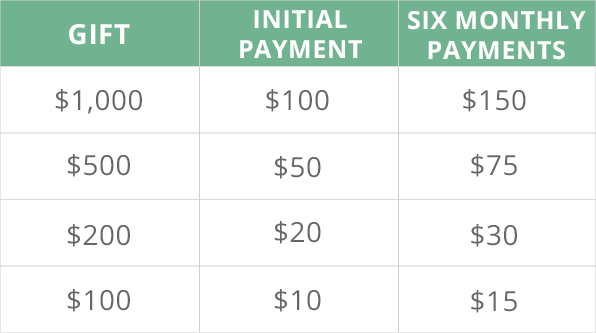 SAMPLE GIFT SCHEDULES